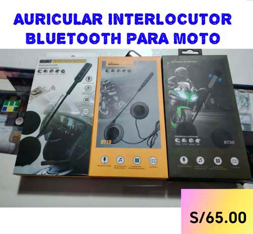 AURICULAR INTERLOCUTOR BLUETOOTH PARA MOTO
