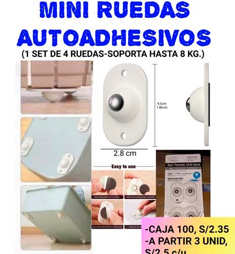 MINI RUEDA AUTOADHESIVO