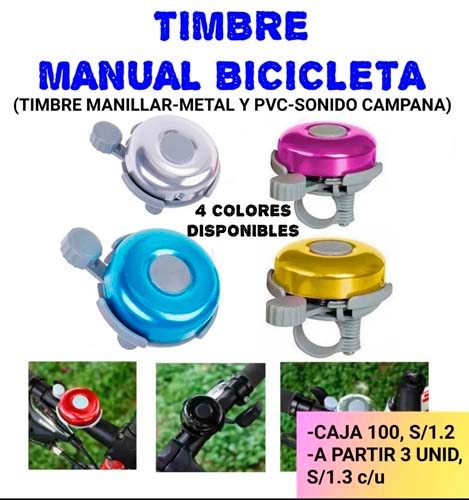 TIMBRE MANUAL BICICLETA