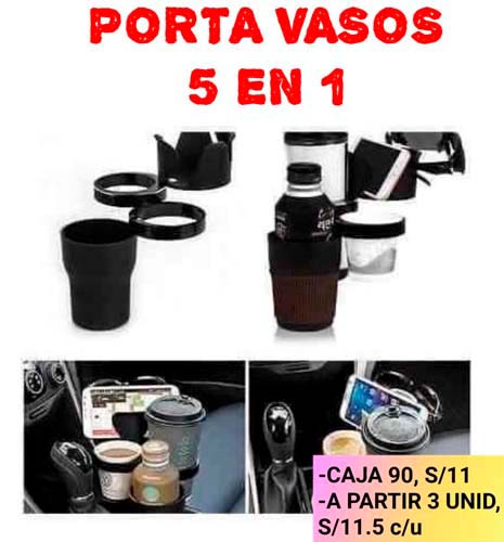 PORTA VASOS 5 EN 1