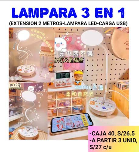 LAMPARA 3 EN 1