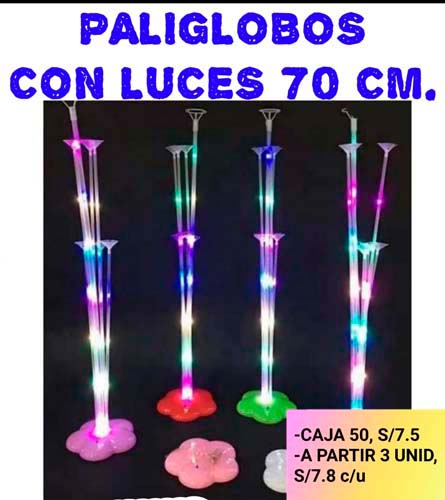 PALIGLOBO C/ LUCES 70 CM