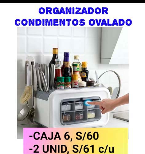 ORGANIZADOR CONDIMENTOS OVALADO