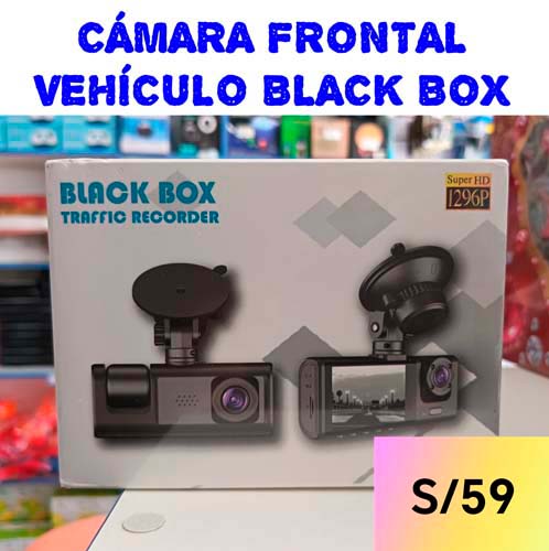 CAMARA FRONTAL VEHICULO BLACK BOX