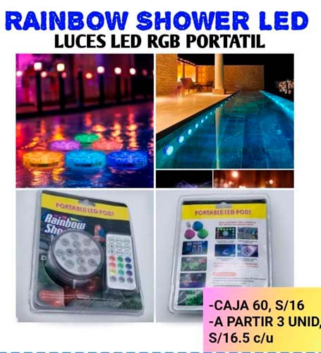 RAINBOW SHOWER LED