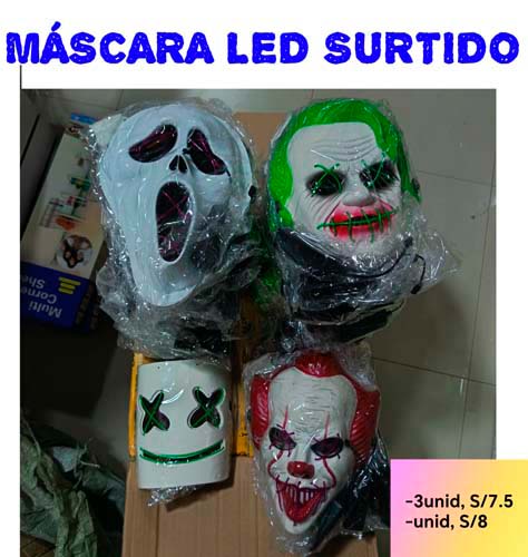 MÁSCARA LED SURTIDO