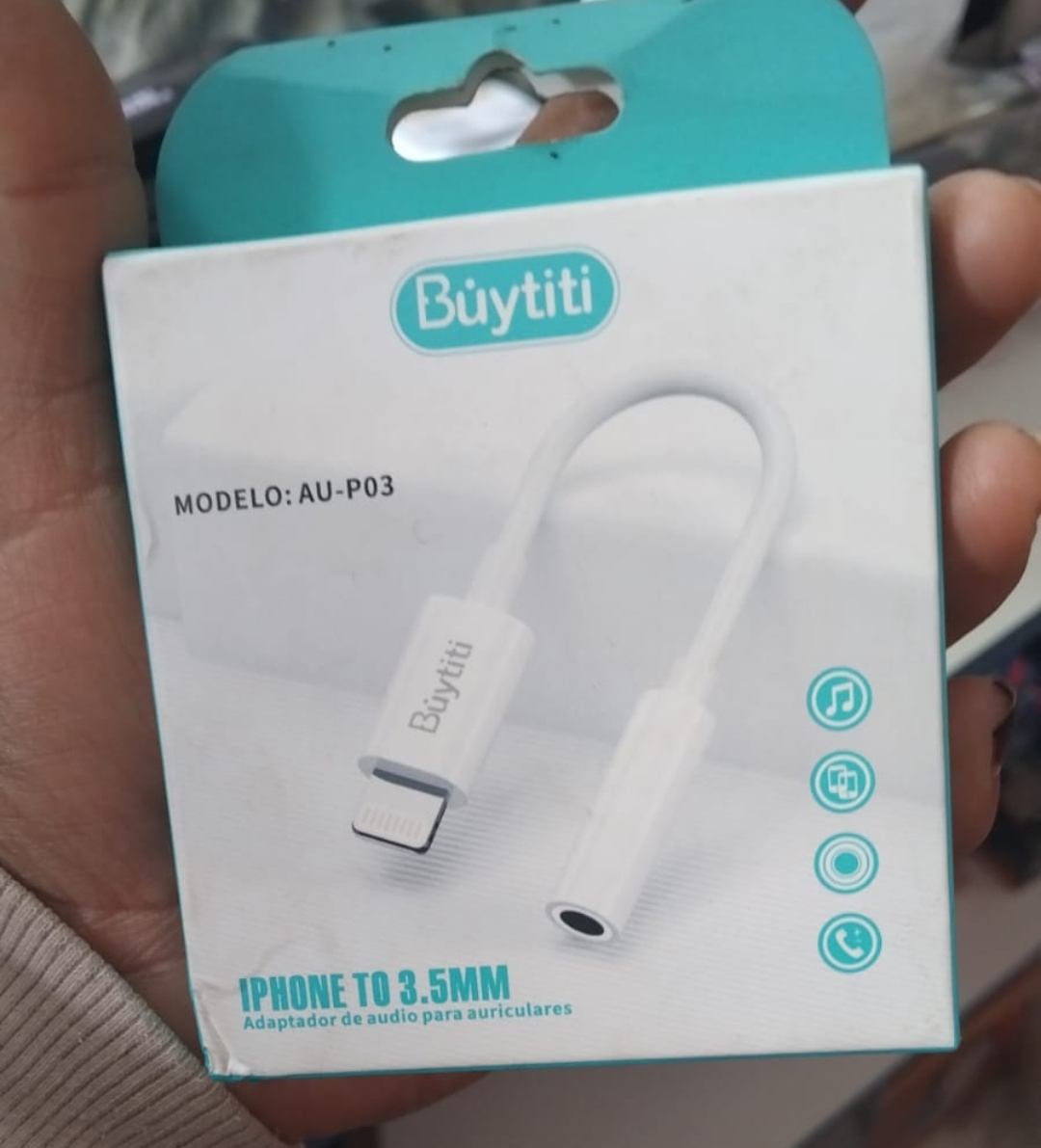 ADAPTADOR IPHONE-AUXILIAR BUYTITI