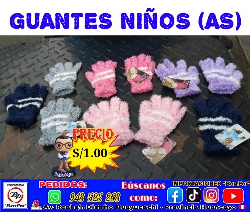 GUANTES NIÑOS (AS)