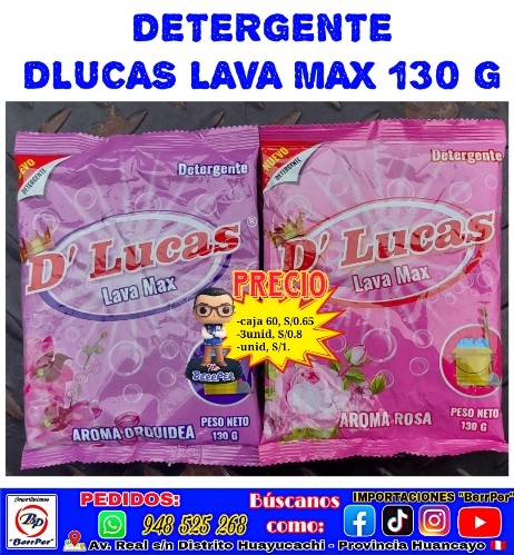 DETERGENTE DLUCAS LAVA MAX 130 G