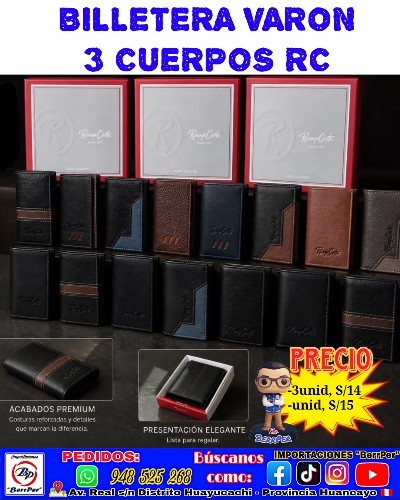 BILLETERA VARON 3 CUERPOS RC