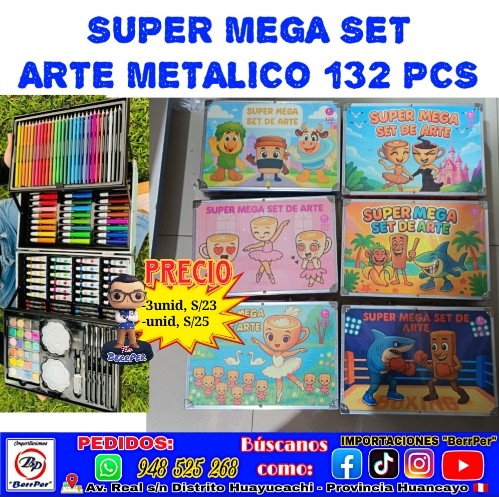 SUPER MEGA SET ARTE METALICO 132 PCS
