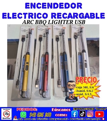 ENCENDEDOR ELECTRICO RECARGABLE (ARC BBQ LIGHTER USB)