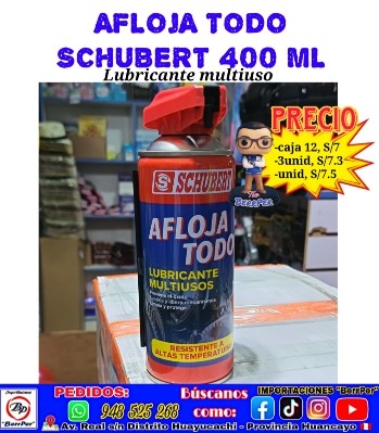 AFLOJA TODO SCHUBERT 400 ML (lubricante multiuso)