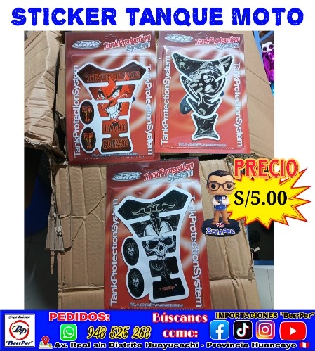 STICKER TANQUE DE MOTO (tankprotection, system)