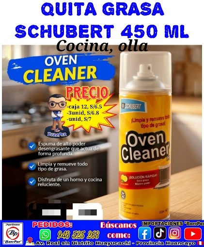 QUITA GRASA SCHUBERT 450 ML (oven cleaner)
