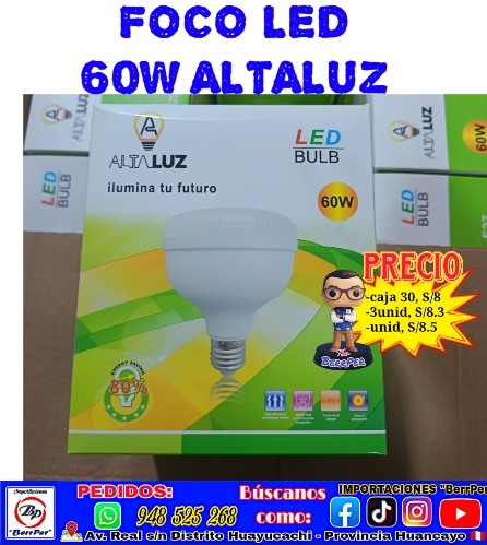 FOCO LED 60W ALTALUZ