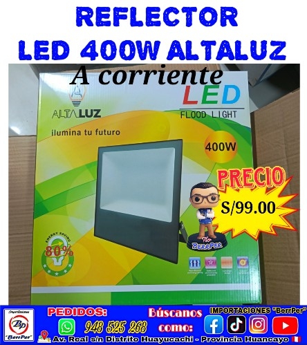 REFLECTOR LED 400W ALTALUZ (corriente)