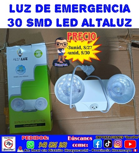 LUZ DE EMERGENCIA ALTALUZ 30 SMD modelo alt-aed-004
