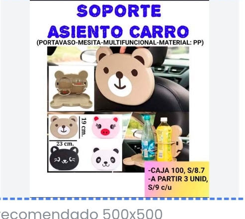 SOPORTE ASIENTO CARRO
