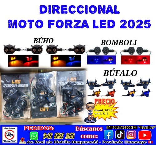 DIRECCIONAL MOTO LED FORZA 2025 ZXD