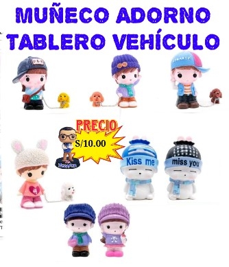 MUÑECO ADORNO TABLERO VEHÍCULO (baby, ymg, happy)