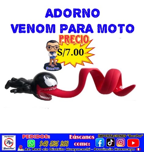 ADORNO VENOM PARA MOTO (toys-22)