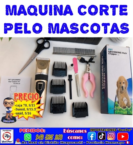 MAQUINA CORTE PELO MASCOTA (Pet grooming HAIR clipper)