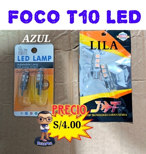 FOCO T10 LED (LAMP, tecnología, LE-S1-BL, h1x0, top)