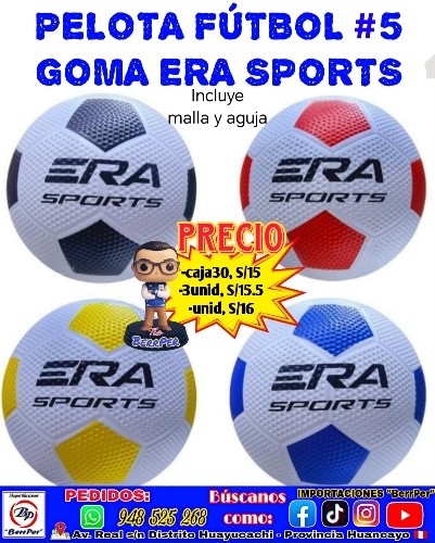 PELOTA FUTBOL #5 GOMA ERA SPORTS