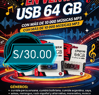 USB 32GB (CON MÚSICA) KINGSTON DataTraveler 101