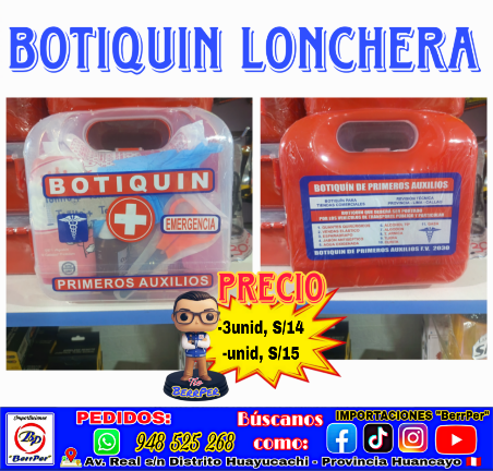BOTIQUIN LONCHERA (primeros auxilios)