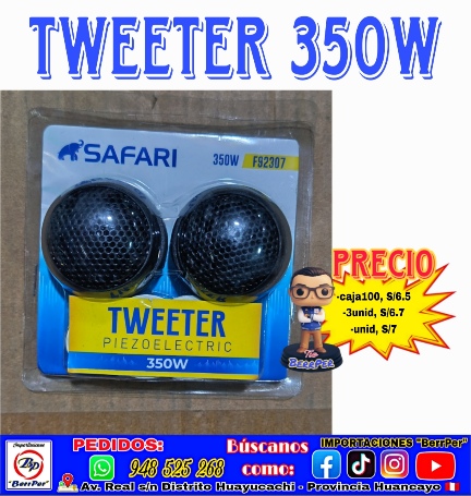 TWEETER 350W (safari piezoelectric F92307)