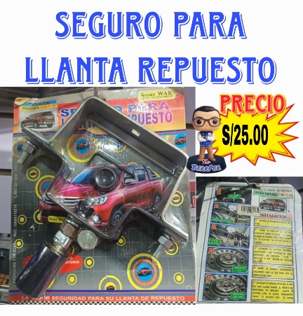 Seguro para llanta repuesto