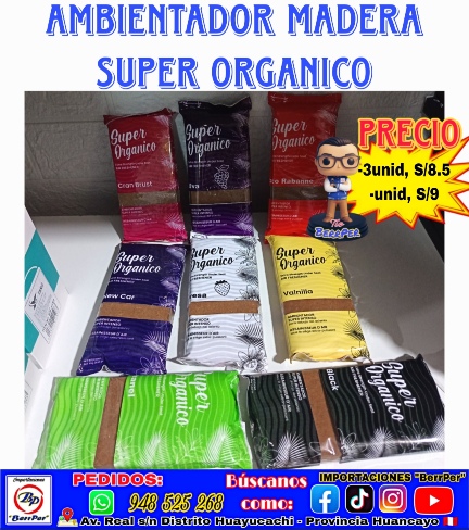AMBIENTADOR MADERA SUPER ORGANICO