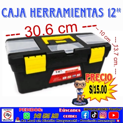 CAJA HERRAMIENTAS 12" (tool box)